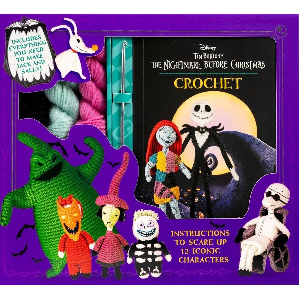 Disney Nightmare Before Christmas Crochet Kit to Make Jack & Sally NEW